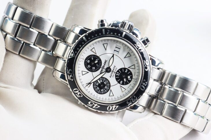 ĐH Nam : Montblanc Meisterstuck 7034 Automatic 6 Kim Chronograph Size 41mm, Fullbox…