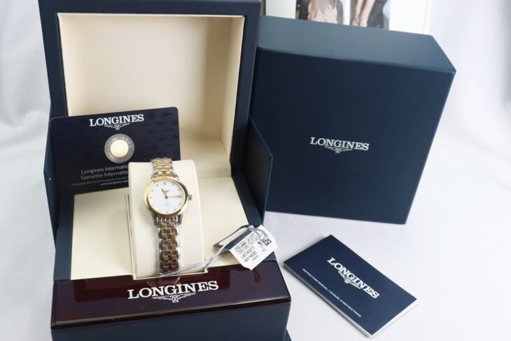 ĐH Nữ Longines Flagship L4.274.3.27.7 Automatic Demi Vàng Kim Cương Mới 100% Fullbox.