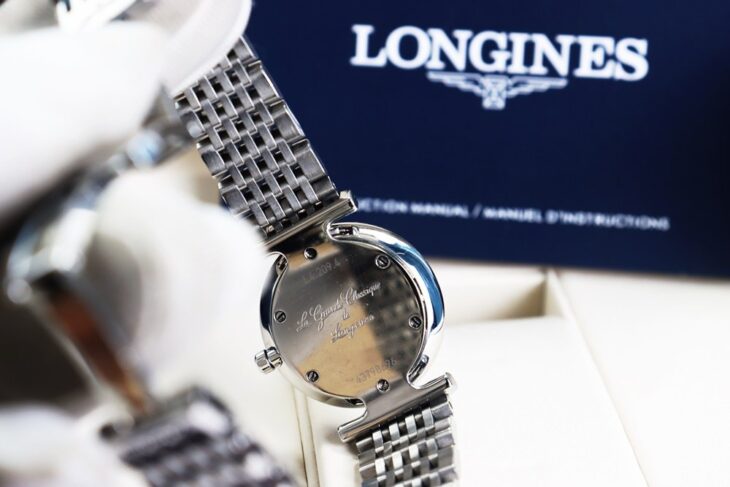 ĐH Nữ : Longines La Grande L4.209.4.87.6 mặt Xà Cừ, cọc số Kim Cương Size 24mm fullbox