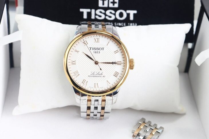 ĐH Nam Tissot Le Locle T006.407.22.033 .00 Powermatic 80 Demi Vàng Hồng, Lướt fullbox