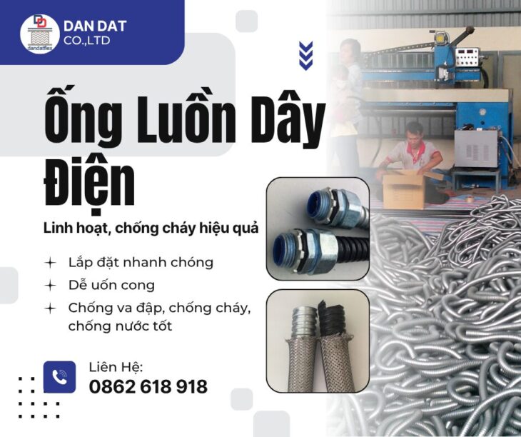 ỐNG RUỘT GÀ LUỒN DÂY ĐIỆN – BỀN, ĐẸP, AN TOÀN