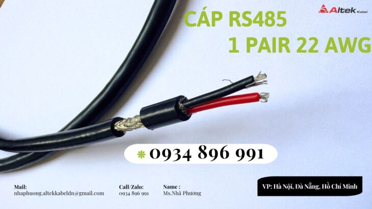 Cáp Truyền Thông Rs485 1 Pair 22 Awg Khánh Hòa, Gia Lai, Bình Định. Cáp Truyền Thông Rs485 1 Pair 22 Awg Khánh Hòa, Gia Lai, Bình Định.