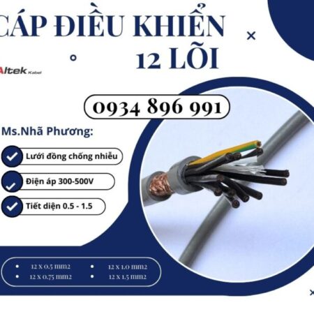 Cáp Điều Khiển 12×1.5 Giao Ngay Khánh Hòa, Gia Lai, Bình Định