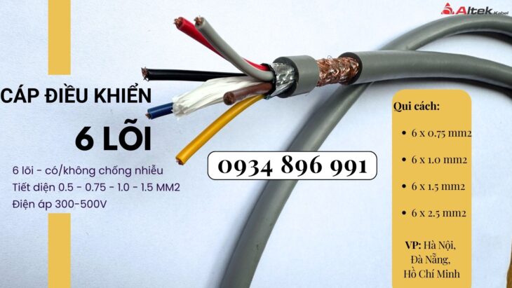 Cáp Điều Khiển 6 Lõi Sh-500 Giao Ngay Quảng Nam, Quảng Bình, Quảng Ngãi. Cáp Điều Khiển 6 Lõi Sh-500 Giao Ngay Quảng Nam, Quảng Bình, Quảng Ngãi.