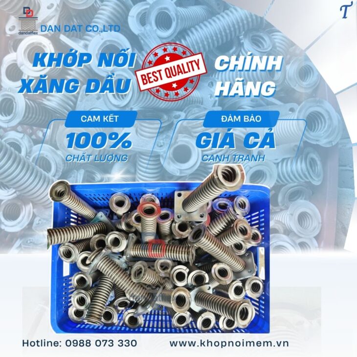 Khớp nối mềm inox 304/ Khớp nối mềm nối bích/ Khớp nối giảm chấn inox/ Khớp nối kim loại nối ren