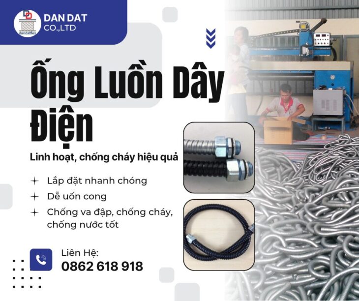 ỐNG RUỘT GÀ LUỒN DÂY ĐIỆN – BỀN, ĐẸP, AN TOÀN