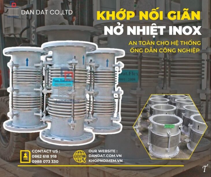 Khớp nối giãn nở/ Khớp nối bù trừ giãn nở/ Khớp nối giãn nở kim loại/ Bù trừ giãn nở nhiệt inox