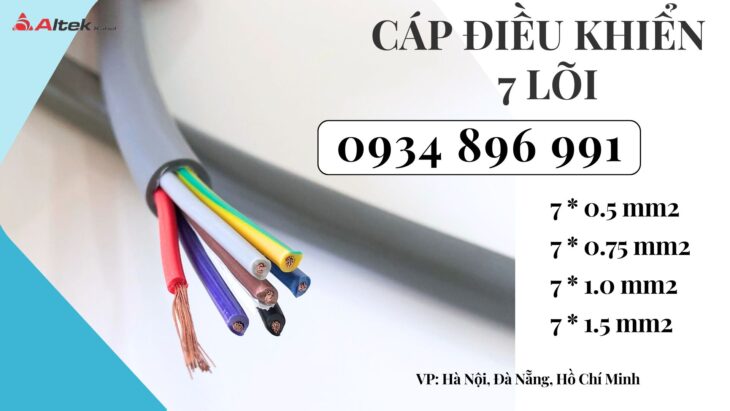 Cáp Điều Khiển 7 Lõi Chống Nhiễu Đà Nẵng – Huế – Hồ Chí Minh