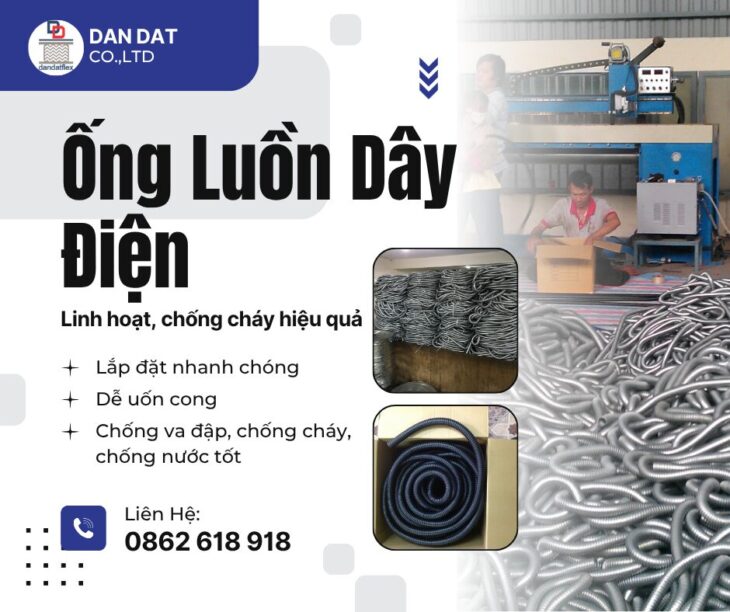 ỐNG RUỘT GÀ LUỒN DÂY ĐIỆN – BỀN, ĐẸP, AN TOÀN