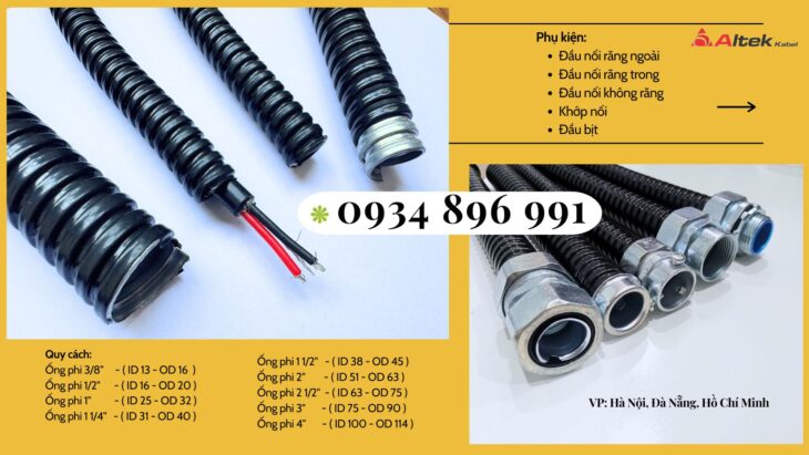 Ống Kẽm Bọc Thép Và Đầu Nối Phi 25 Thanh Hóa, Hà Tĩnh, Nghệ An