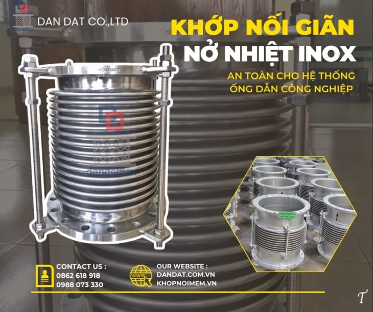 Khớp giãn nở dẫn khí CO/ Khớp giãn nở tháp điều hòa/ Khớp giãn nở cho đường hơi công nghiệp