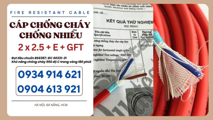 Cáp Chống Cháy Chống Nhiễu 2×1.5+E+GFT Altek Kabel