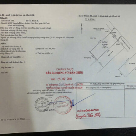 Bán Nhà Góc Mặt Đường Nguyên Hồng, Lam Sơn, Lê Chân – Vị Trí Đẹp, Kinh Doanh Đỉnh