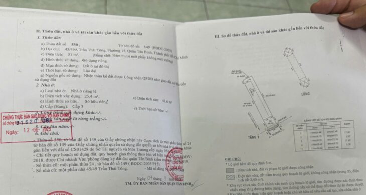 (Tin thật 100%) Bán đất tặng nhà 51m2 tại Trần Thái Tông – HXH 5m – GPXD 6 lầu xây CHDV – Hẻm thông