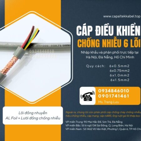 Cáp điều khiển 6×0.5, 6×0.75, 6×1.0, 6×1.5 SH-500 Altek Kabel