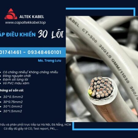 Cáp điều khiển Altek Kabel 30×0.5/30×0.75/30×2.0/30×1.5
