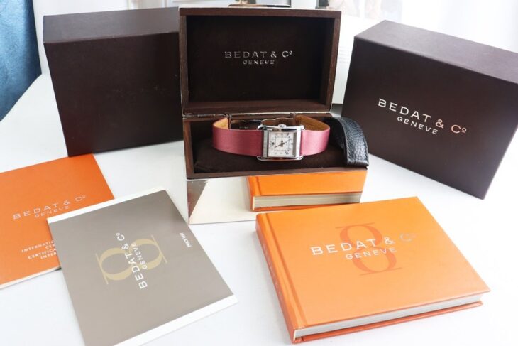 ĐH Nữ : BEDAT & Co No. 7 Automatic, cọc số Kim Cương Niềng đính xà cừ New 99%