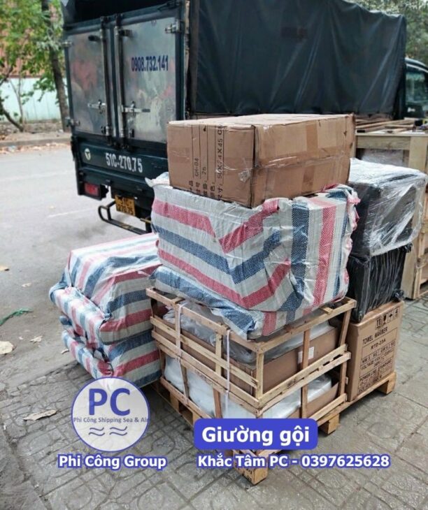 Gửi giường gội đi Úc bằng đường Biển tại TPHCM