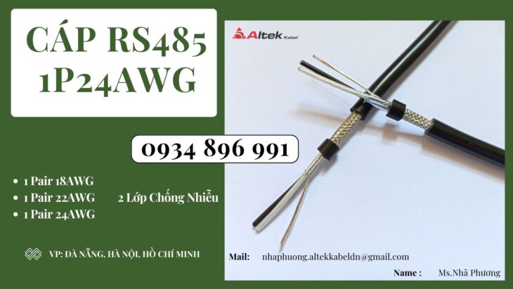 Cáp Rs485 1 Pair 18awg Nghệ An, Thanh Hóa, Hà Tĩnh Cáp Rs485 1 Pair 18awg Nghệ An, Thanh Hóa, Hà Tĩnh