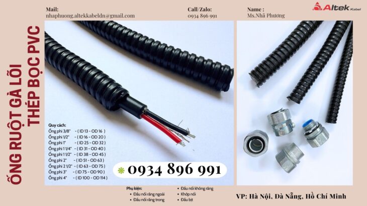Ống Ruột Gà Lõi Thép Đầy Đủ Quy Cách – Giao Hàng Nhanh Tại Đà Nẵng, Hà Nội, TP. Hồ Chí Minh