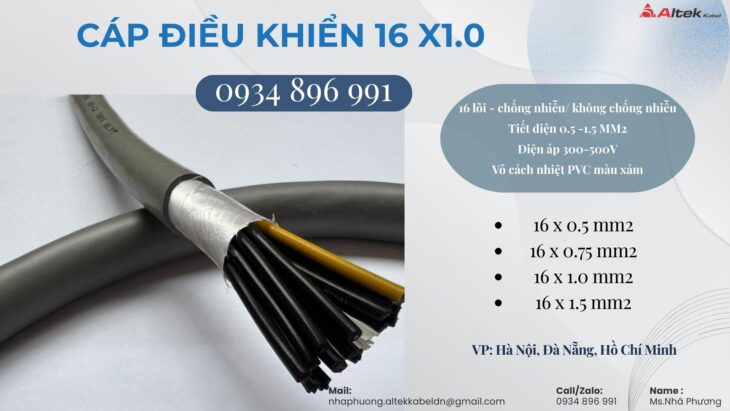 Cáp Điều Khiển 16 Lõi Altek Kabel Đà Nẵng, Hồ Chí Minh, Hà Nội, Bình Dương