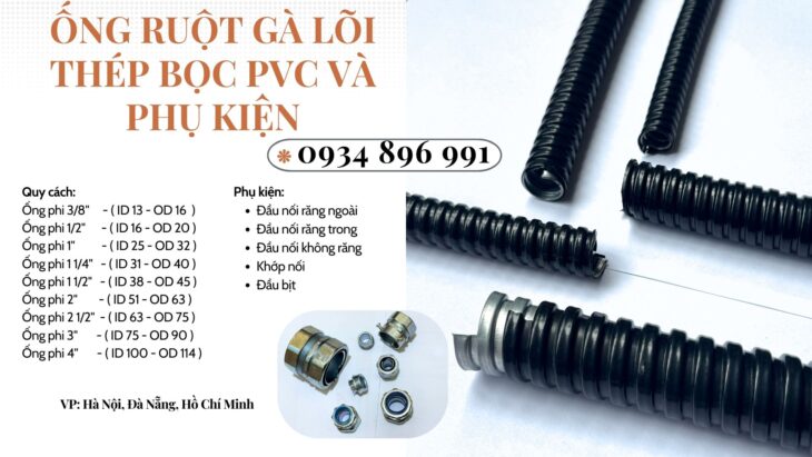 Ống Kẽm Bọc Thép Và Đầu Nối Phi 40 Bình Dương, Cần Thơ, Long An
