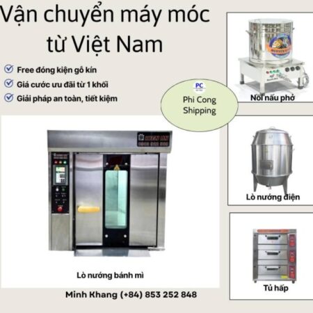 Vận chuyển máy móc từ Việt Nam đi nước ngoài bằng đường biển Vận chuyển máy móc từ Việt Nam đi nước ngoài bằng đường biển