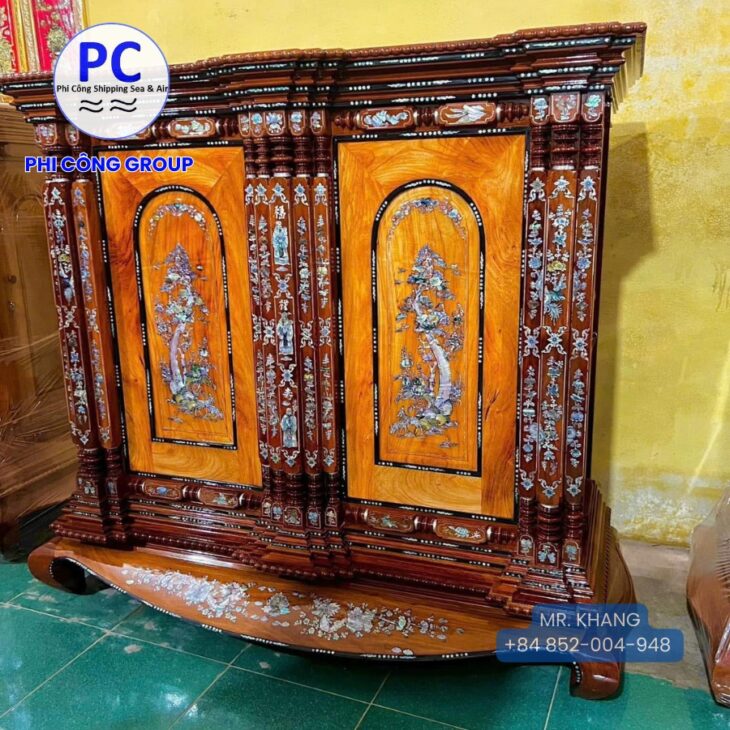 Nhận gửi tủ thờ từ Việt Nam sang Mỹ