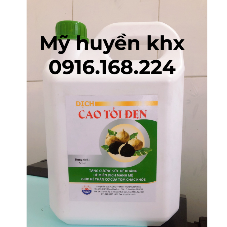 Dịch cao tỏi đen – kháng sinh tự nhiên cho tôm