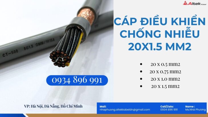 Phân Phối Cáp Tín Hiệu 20X 1.0 mm2 Tại Bình Dương, Hồ Chí Minh, Vũng Tàu
