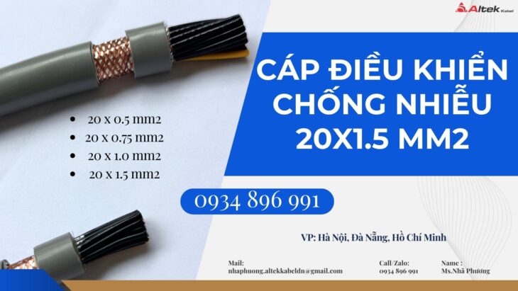 Phân Phối Cáp Tín Hiệu 20X 1.0 mm2 Tại Bình Dương, Hồ Chí Minh, Vũng Tàu