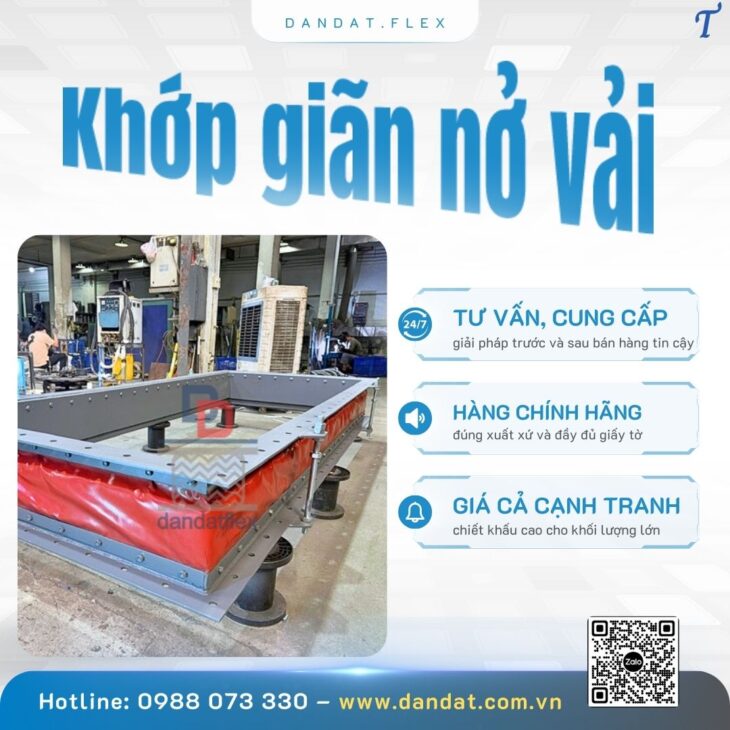 Khớp giãn nở vải – Ống vải chịu nhiệt/Khớp nối giãn nở chống rung- chịu nhiệt-chống cháy/Bù trừ áo
