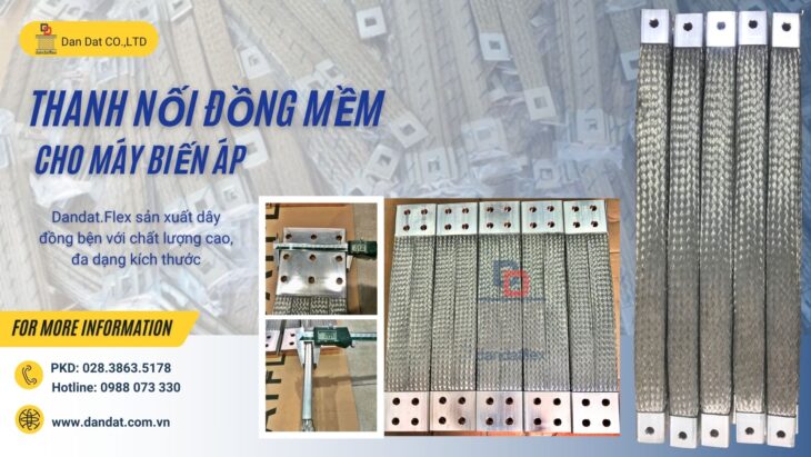 Dây đồng bện (thiết bị điện công nghiệp), dây tiếp địa thang máng cáp, dây đồng bện tiếp địa