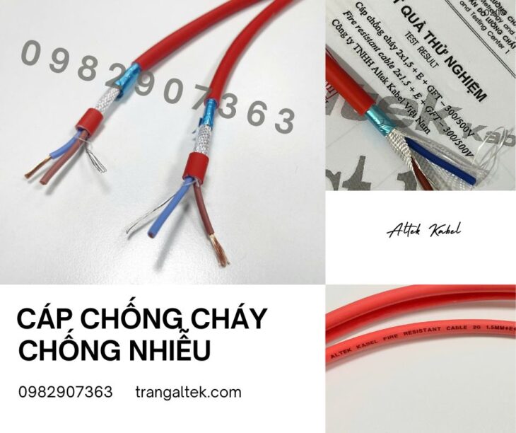 Cáp chống cháy Altek Kabel LSZH – Đạt Quatest 1, IEC 60331-21