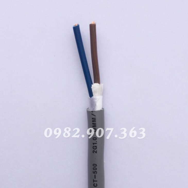 Cáp điều khiển đồng mềm 2 lõi vỏ xám Altek Kabel