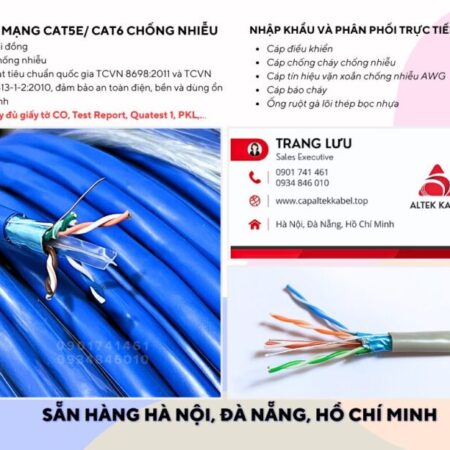 Cáp mạng Cat5e, Cat6 Altek Kabel chuẩn TCVN 8698:2011 về mạng viễn thông