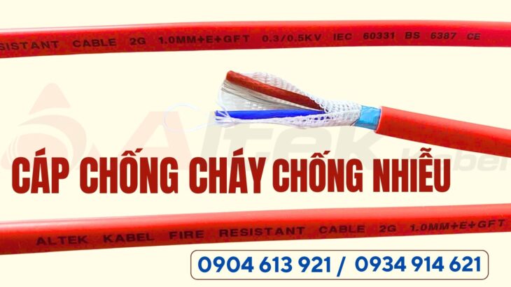 Dây báo cháy chống cháy chống nhiễu 2×0.75/2×1.0/2×1.5 Altek Kabel