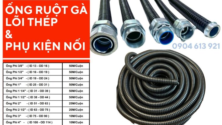 Ống ruột gà lõi thép / ống kẽm đàn hồi / pg sắt nối hộp điện phi 32