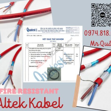 Altek Kabel: Cáp chống cháy, chống nhiễu 2 lõi