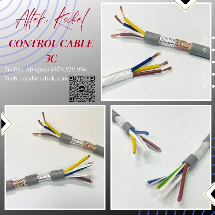 Tổng kho cáp: Cáp điều khiển 3 lõi Altek Kabel