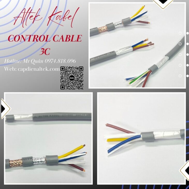 Tổng kho cáp: Cáp điều khiển 3 lõi Altek Kabel