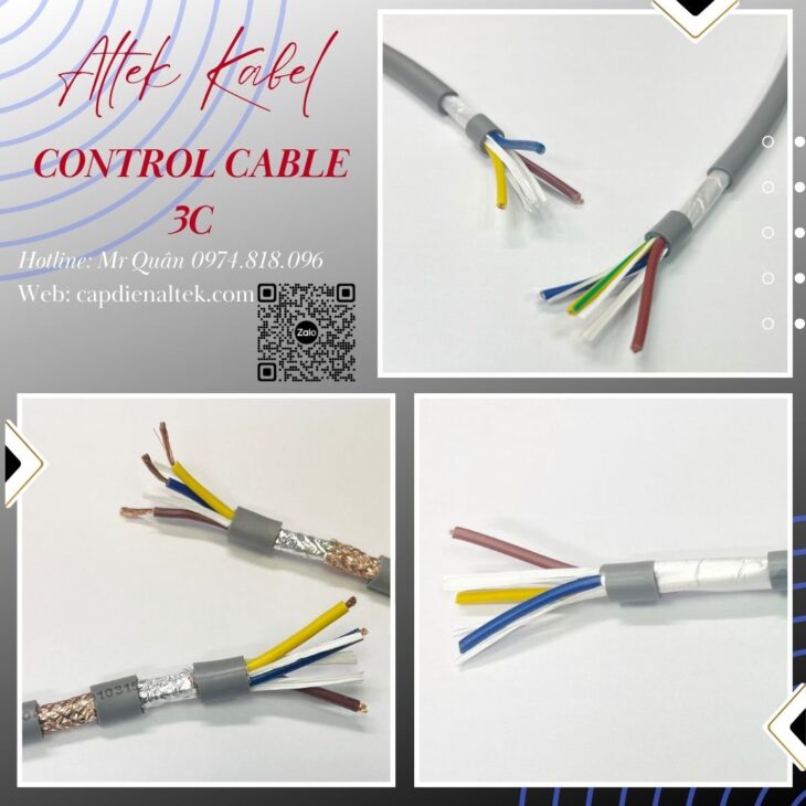 Tổng kho cáp: Cáp điều khiển 3 lõi Altek Kabel