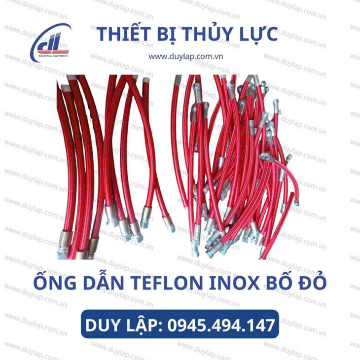 Ống chịu nhiệt Teflon PTFE lưới inox