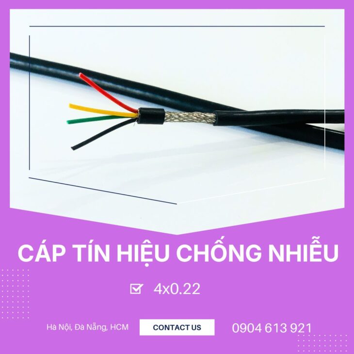 Cáp tín hiệu chống nhiễu 2×0.22/4×0.22/6×0.22 Altek Kabel