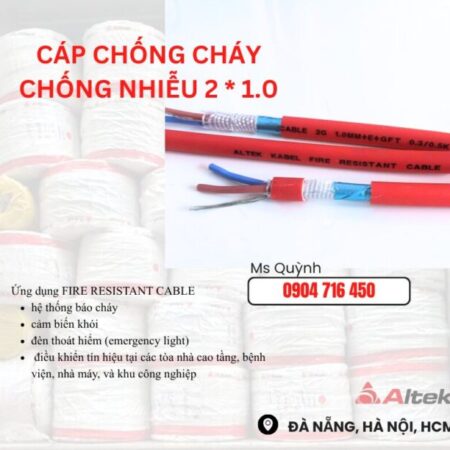 Dây cáp báo cháy,cáp chống cháy 2×1.0 FR Altek Kabel