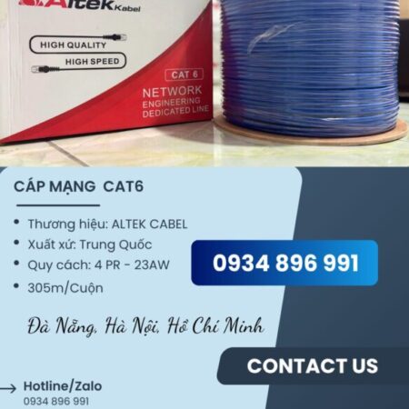 DÂY MẠNG CAT6 ALTEK KABEL LONG AN, TIỀN GIANG, BẾN TRE GIÁ ƯU ĐÃI