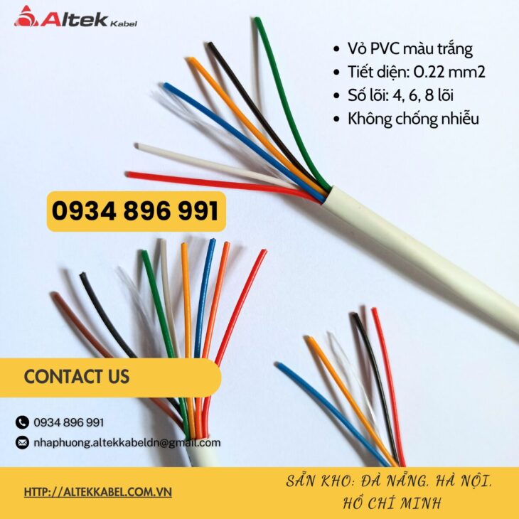 Cáp Báo Cháy 6 Lõi 0.22mm² TP.HCM – Bình Dương – Long An | Giá Gốc