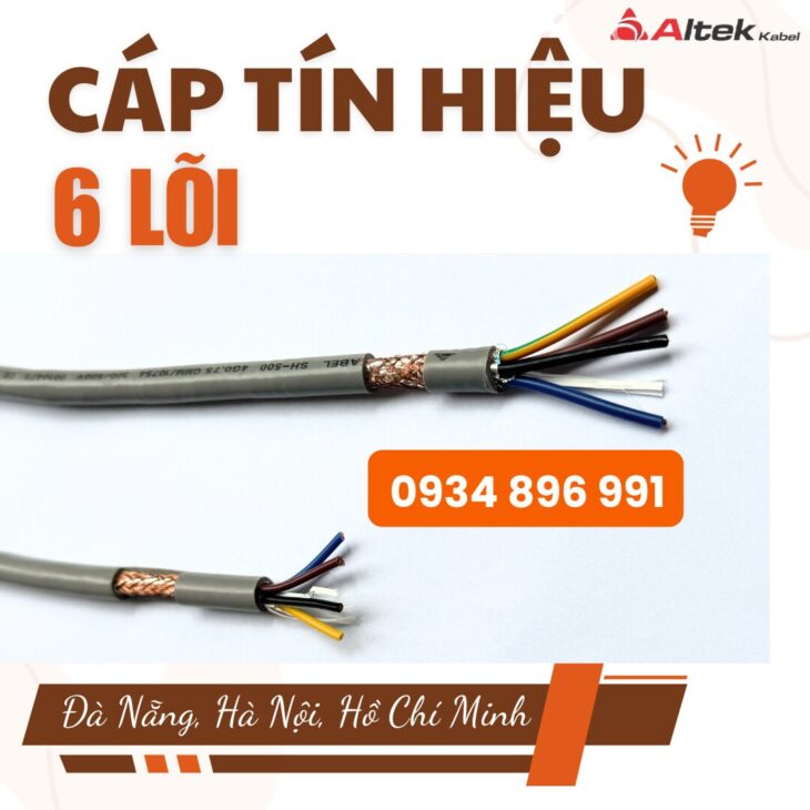 Cáp tín hiệu 4 lõi giá rẻ tại Khánh Hòa, Bình Định, Gia Lai | Miễn phí vận chuyển