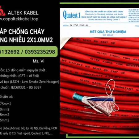 Chuyên cung cấp cáp chống cháy chống nhiễu Altek Kabel dùng cho hệ thống PCCC và báo cháy Chuyên cung cấp cáp chống cháy chống nhiễu Altek Kabel dùng cho hệ thống PCCC và báo cháy