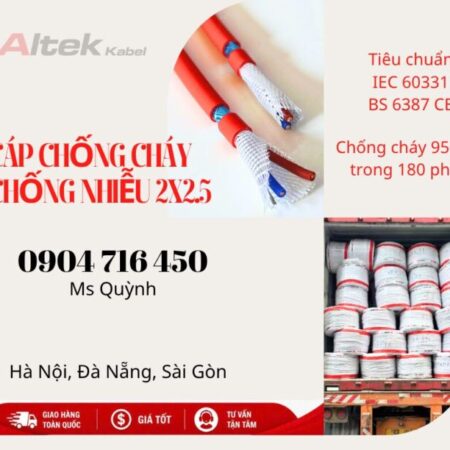 Cáp Chống Cháy Chống Nhiễu Altek Kabel Giá Tốt Dùng Cho Hệ Thống Báo Cháy